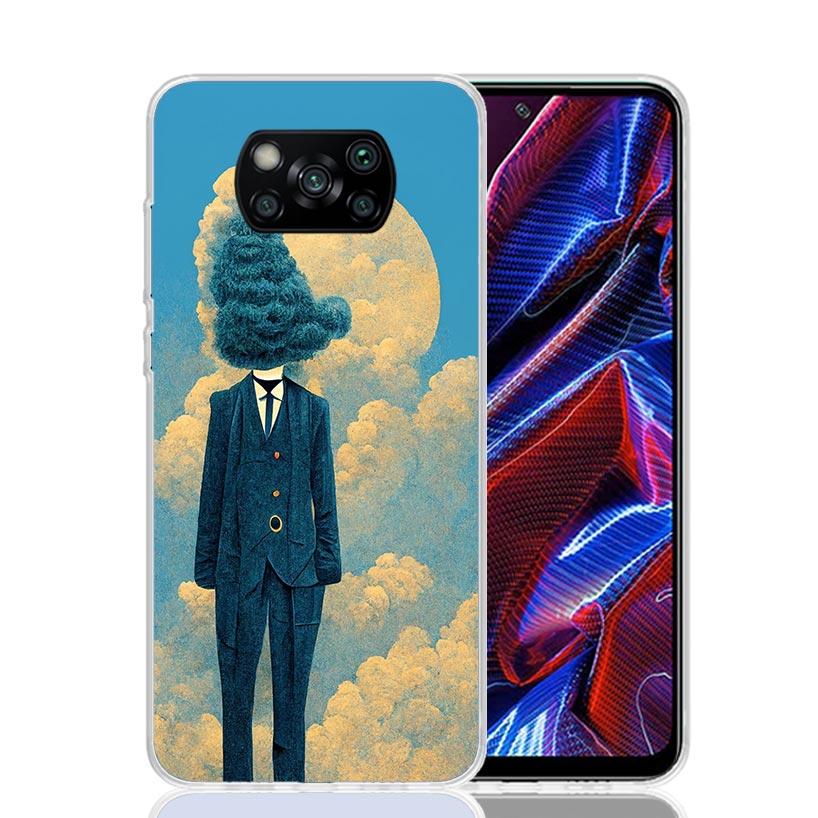 Rene Magritte Art Phone Case For Xiaomi Poco F7 Ultra X7 X6 Pro X5 Redmi 15 15C 13 13C 12 12C 10 10A 10C 9 9A 9C 9T Shell Poco X