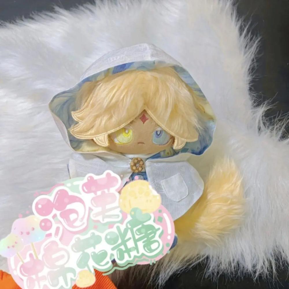 20CM Cookie Run Kingdom Game Vanilla Cookie Q Plush Doll Body Dress Up Stuffed Toys Cute Dolls Figures Gift for Adults And Kids