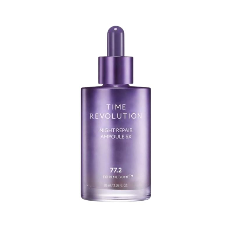 

MISSHA Time Revolution Night Repair Ampoule 5X 70 мл – корейская антивозрастная сыворотка с пробиотиками, укрепляющая и увлажняющая ночная эссенция для сияющей кожи 70ml