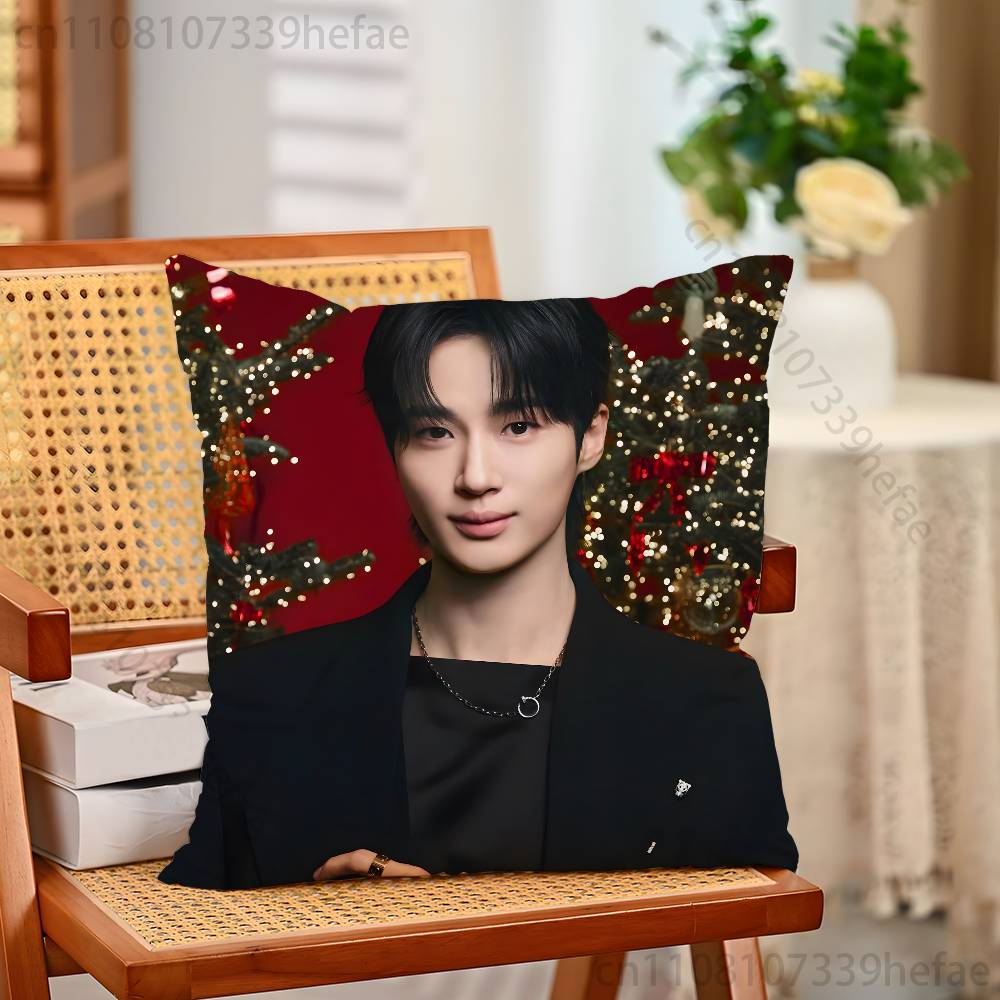 

BByeon WWoo Seok Pillow Cases for Bedroom Living Room Sofa Home Decor Polyester Cushion Cover with Zipper 30x30cm