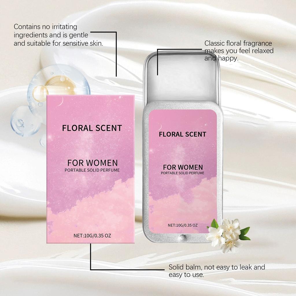 Solid Perfume Balm ,solid Balm Attractant Attraction Balm Portable Compact To Refill Anytime Perfect Gift For Women And Men 10g