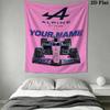 Custom Name Alpine Wall Tapestry Aesthetic Wall Hanging Printed Fabric Blanket Decorative Tapestries for Bedroom Living Room Home Decor
