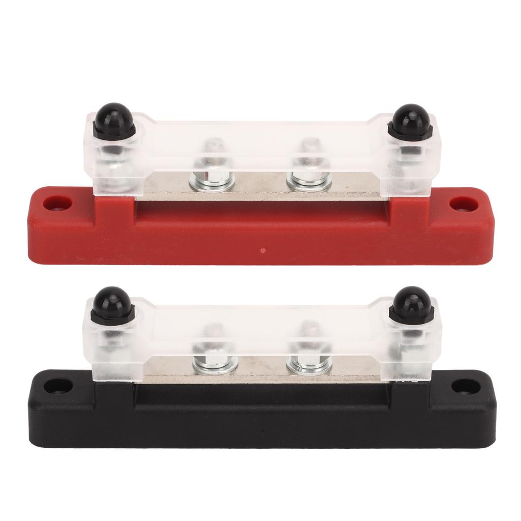 1 Pair Power Distribution Block 12‑48V 150A M6 Terminal Screw Mounting for Cars Trucks RVs Marine Boats