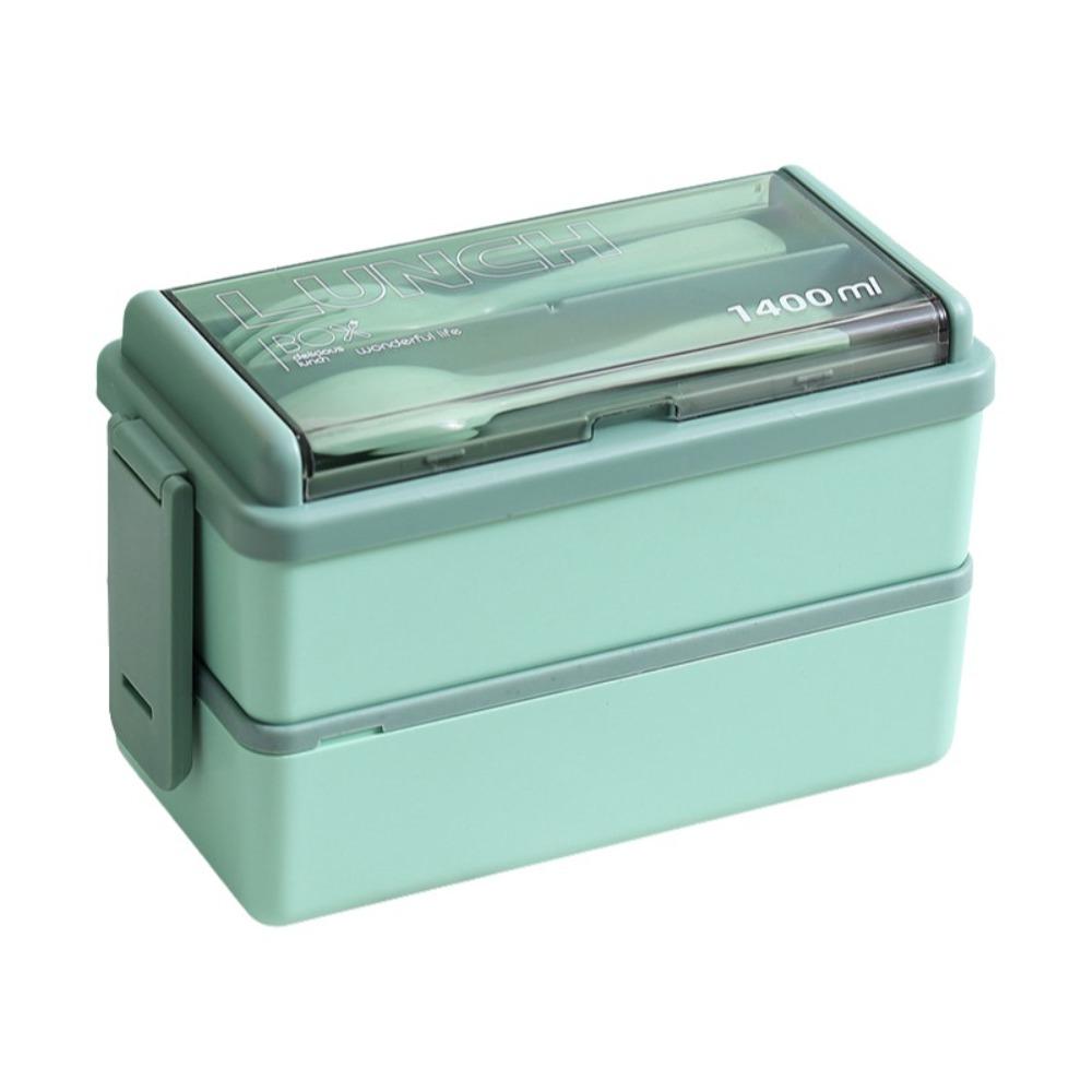 700/1400ml Capacity Portable Lunch Box Leakproof Design Dinnerware Set Camping Use