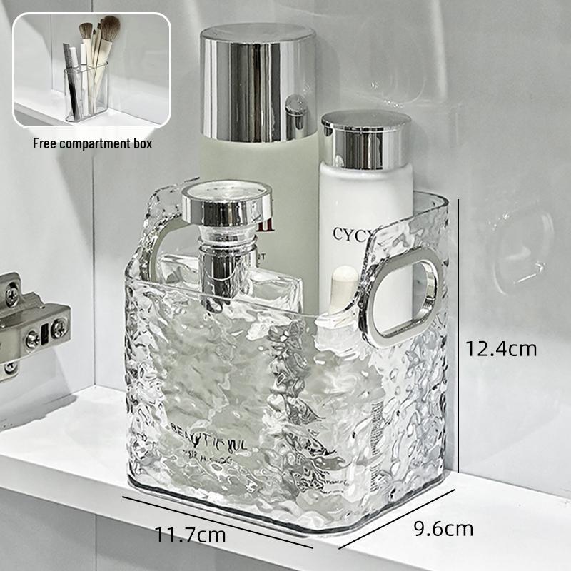 Wandmontierter Spiegelschrank: Badezimmerwaschtisch & Kosmetikorganizer