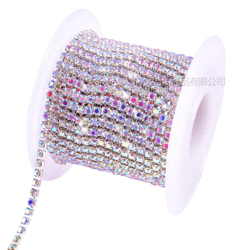 Crystal Rhinestone Chain, Glass Dense Claw Chain, Clothing Accessories Diy Wedding Accessories, Decorative Accessories