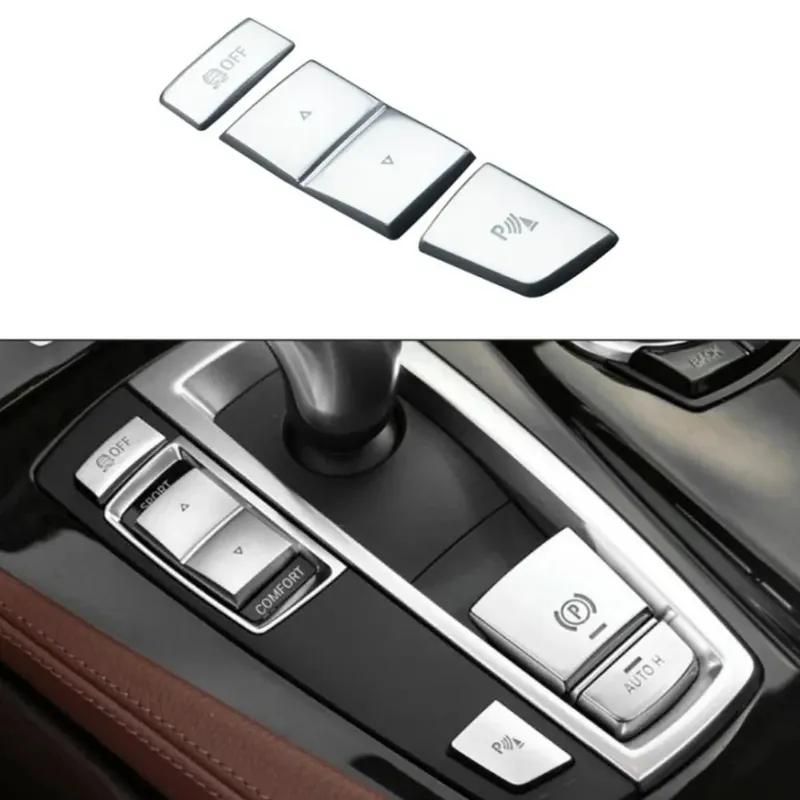 ABS Car Interior Multimedia Control Switch Start Stop Buttons Cover Trim Stickers For Bmw 5 Series F10 5GT F07 X3 F25 X4 F26