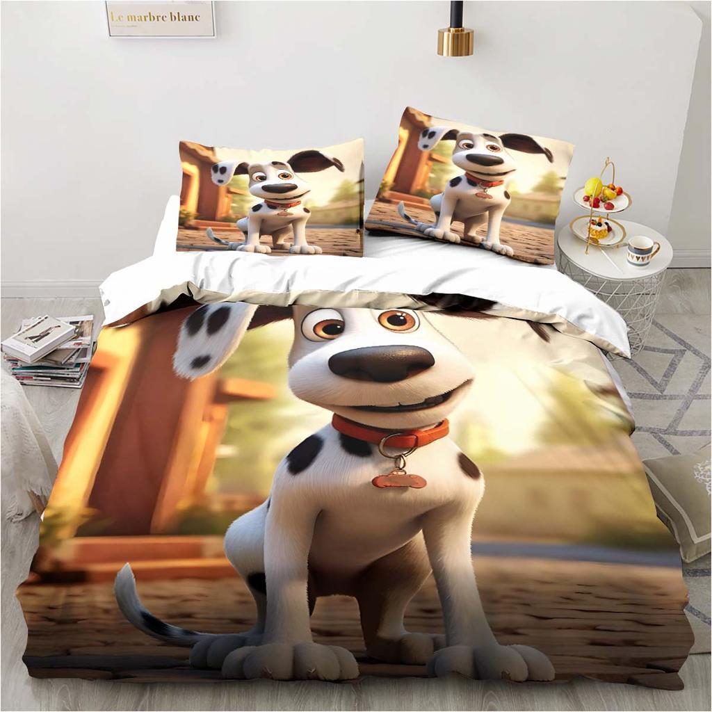 3D Bettwäscheset mit Hundemuster; Bulldog Schlafzimmer Zuhause Kissenbezug und Bettbezug King-Size Bettwäsche-Set für Kinderzimmer; Luxus