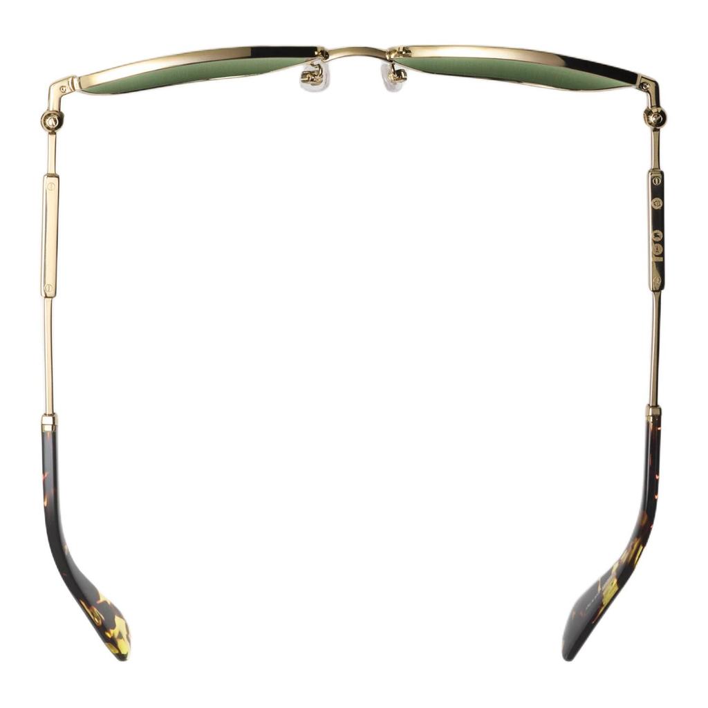 Burberry Acetate Metal Irregular Shape Sunglasses with Mirror Side Logo Unisex Couple Gold