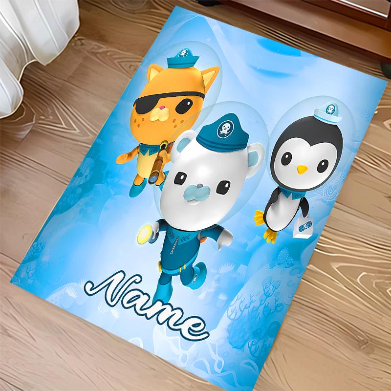 Custom personalization Octonauts Print Area Rug - Soft, Washable Non-Slip Indoor Mat,Living Room,Home&Office Decorative Rug