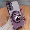 Shockproof Plating Case For Samsung Galaxy A17 A56 A36 A26 A12 A22 A52 A16 A13 A23 A33 A53 A25 Mirror Magnetic Holder Cover