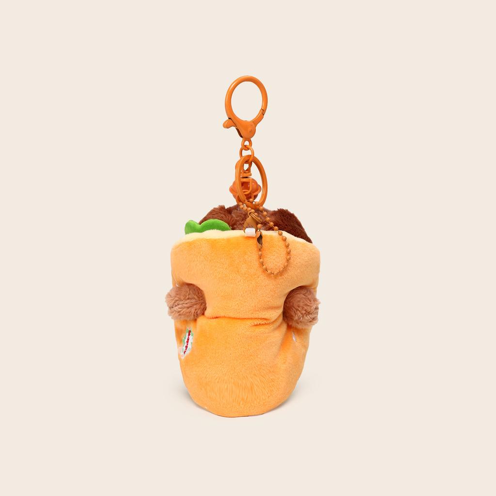 New Cartoon Dog Dress-up Sausage Plush Keychain Accessories Cute Small Hanging Gifts Merchandise