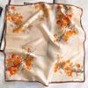 100% Pure Silk Scarf Women Floral Print Neck Shawls Wraps Foulard Scarves Pashmina Female Hijab Bandana bufanda Square Kerchief