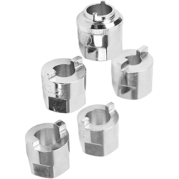 Conjunto de Soquetes para Porca de Amortecedor 5 peças Substituição para Classe C W203 W209 CLK, Conjunto de Ferramentas de Soquete para Porca de Amortecedor da Suspensão Dianteira Inclui 5 Soquetes de Tamanhos Diferentes para