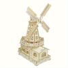 3D Model Kit Wooden Windmill Model Parts DIY Assembly & Decorative Piece - Ideal Creative Present