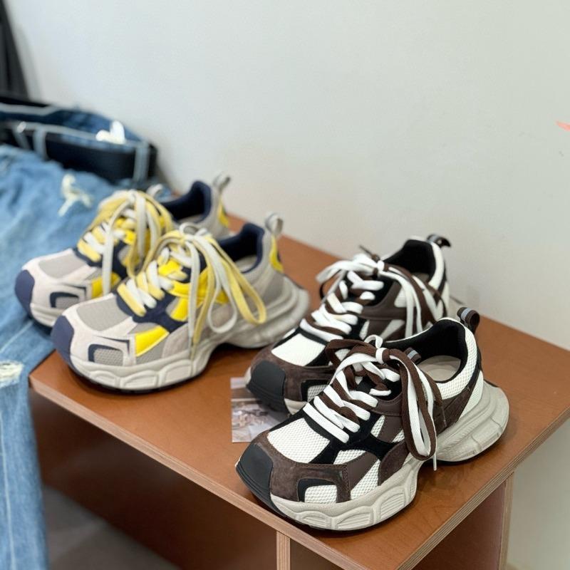 Thick-soled lightweight non-slip dad shoes women's new autumn women's shoes children's soft soles are not tired and versatile