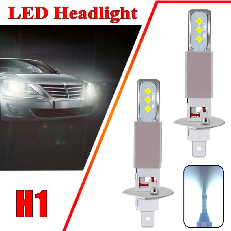 2 Stück H1 LED-Nebelscheinwerferlampen-Set, Diamant-360-Grad-Abstrahlwinkel, Scheinwerferlampe, IP67, wasserdicht