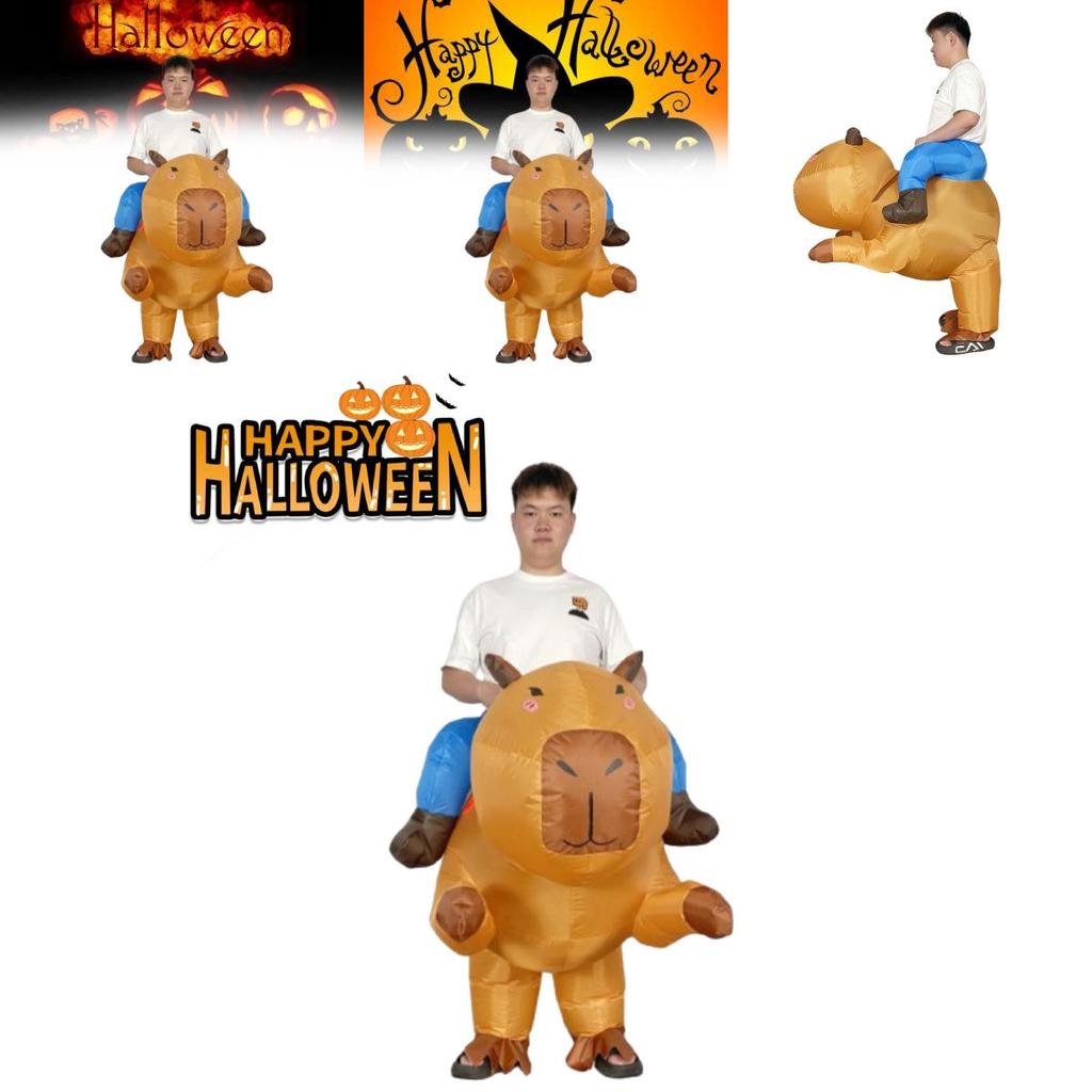 Soft Fabric Capybara Inflatable Suit Suitable For Holiday Celebrations And Pranks