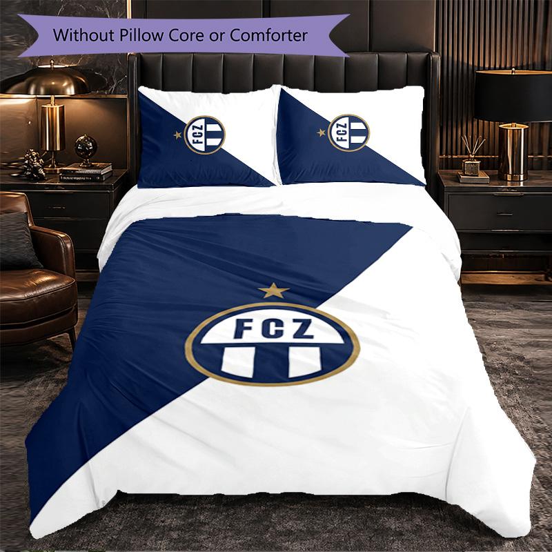 Biancheria da letto a tema FC Zürich Set 3 Pezzi Copripiumino Biancheria da letto decorativa per camera da letto per adolescenti Decorazione per la casa