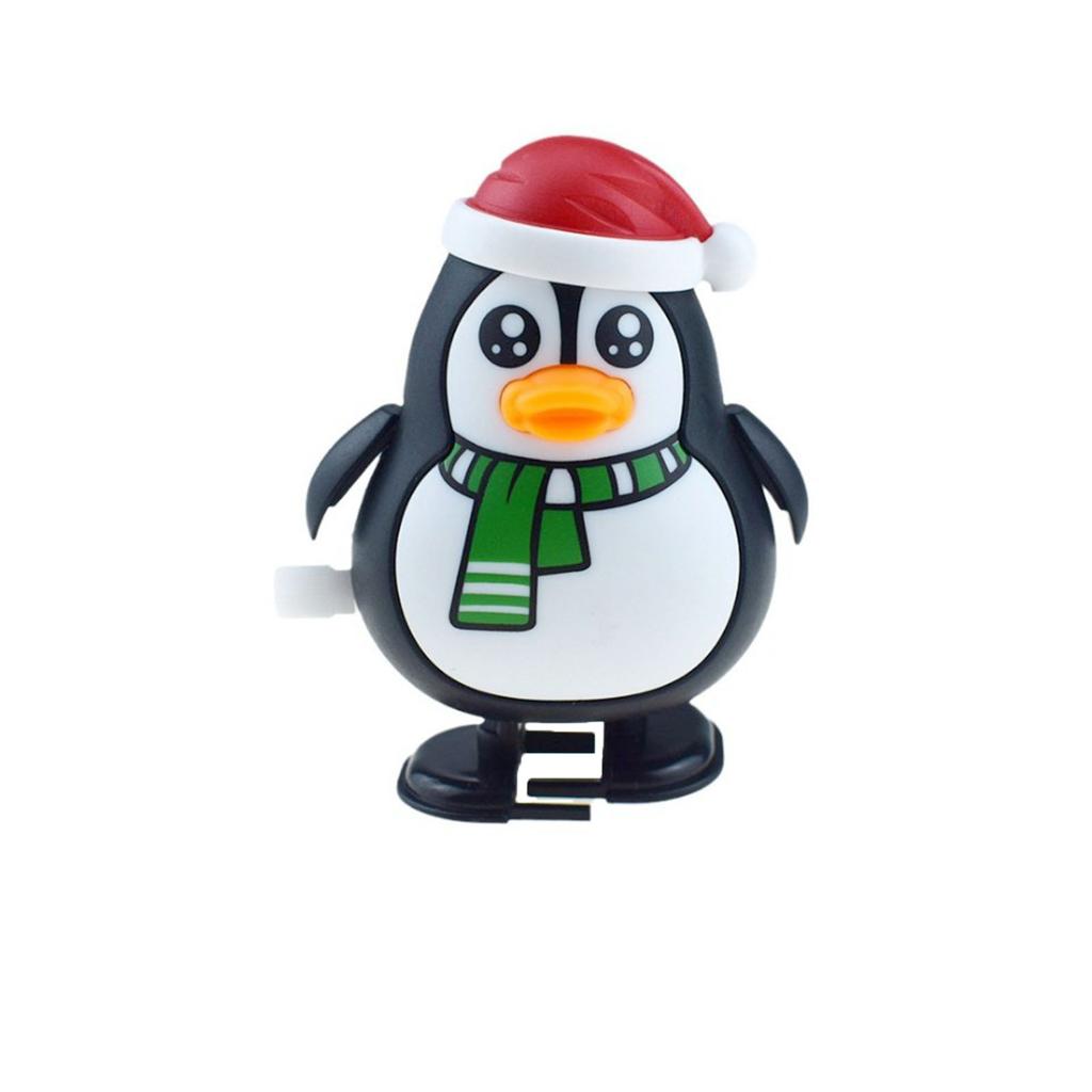 Christmas Wind Up Toys Funny Penguin Elk Snowman Clockwork Walking Toys For Festive Party F Avor Bag Filler