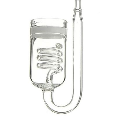 Akvaryum Tankı Co2 Jeneratör Akvaryum Aksesuarları için Cam Spiral Co2 Difüzör Kabarcık Sayacı