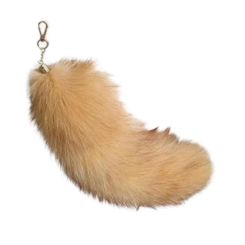 

[Izemisonico] tail key ring 40cm Fluffy Tail accessories cosplay fox dog cute tail beast Accessories disguise unisex costume Anima strap