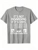 Unisex Unisex Retro Vinyl Plattenspieler Grafik T-Shirt Es ist kein Horten, wenn es Vinyl ist Vintage Schallplattensammlung Musik Baumwoll-T-Shirt