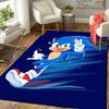 1Pc Sonic Fun Rug, Office Carpet Indoor Outdoor Doormat, Non-Slip Soft, Living Room, Christmas Halloween Gift M929188