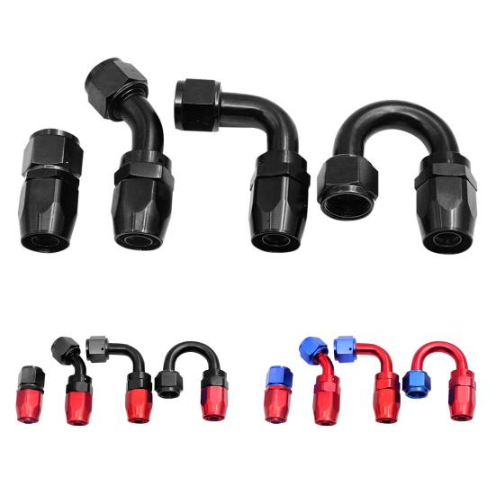 AN8 Utmärkt vridbar slangände 0-90 grader Hållbar hög precision