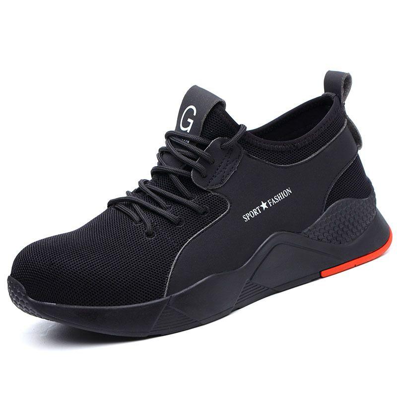 Slip Resistant Mens Steel Toe Safety Sneakers For Industrial And Construction Work