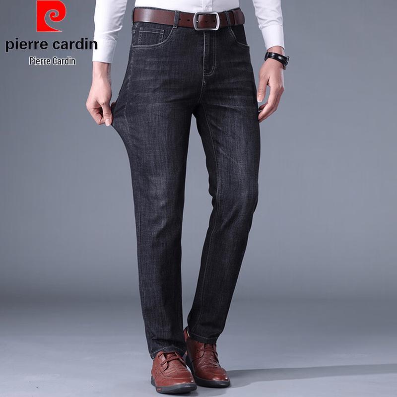 Pierre Cardin Men's Elastic Straight-Leg Jeans
