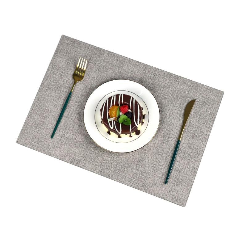 

Коврик для еды, водонепроницаемый и маслостойкий, тканевый коврик с рисунком, термоизоляционный коврик, коврик для еды в западном стиле, коврик для чашки, противоожоговый коврик для стола, коврик для миски 50cm * 35cm * 1cm серый