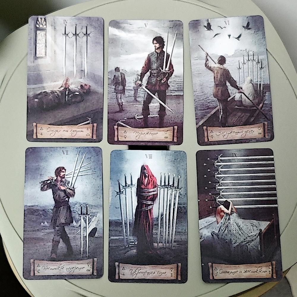 10.3*6cm Heaven & Earth Tarot Deck In Russian Language 78 Pcs Cards - Symbols and Hidden Nuances Are Masterfully Interwoven