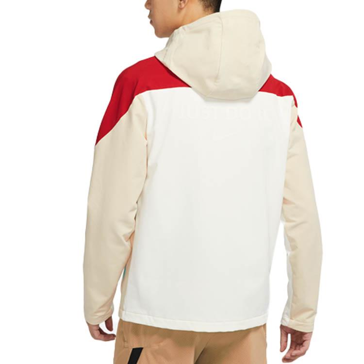 Nike Vestes Hommes Voile Blanc à Capuche Modéré Autre DQ5064-133