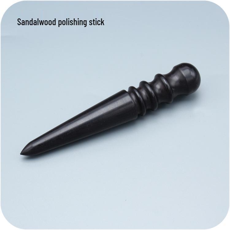 Handmade Sandalwood Leather Edge Burnishing and Polishing Stick