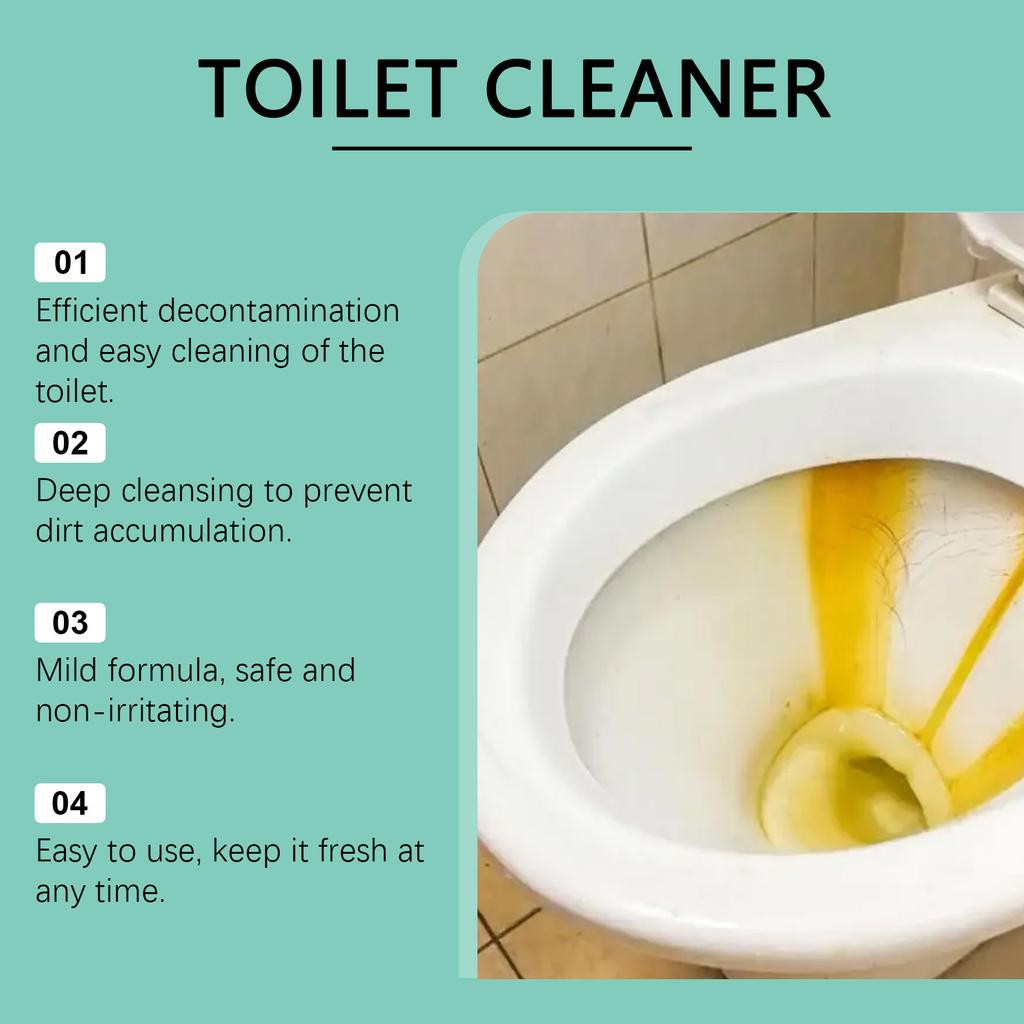 JAKEHOE Toilet Bowl Cleaner Toilet Stain Removal Cleaning Toilet Deodorization Deep Cleaning Fresh Odor