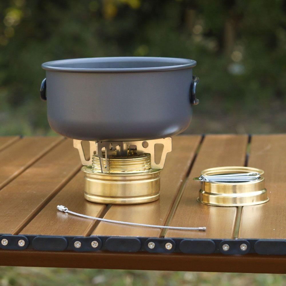 

Portable Camping Stove With Cross Bracket Alcohol Burner High Quality Alcohol Stove