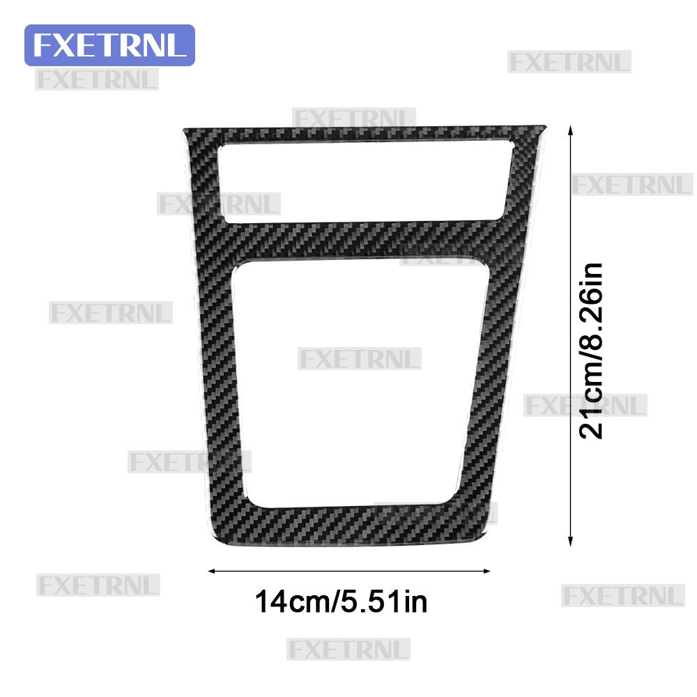 Real Soft Carbon Fiber Sticker for Skoda Octavia MK3 5E 2015 2016 2017 2018 2019 2020 Car Manual Gear Shift Panel Interior Trim