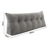 Rückenkissen Langes Keilkissen Lendenkissen 120/140/160/180/200cm, Für Bett Sofa Lesekissen Kopfteilkissen