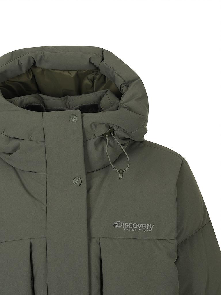 Discovery Expedition Women'S Leicester G Goose Down Long Padded Jacket (D.Khaki)