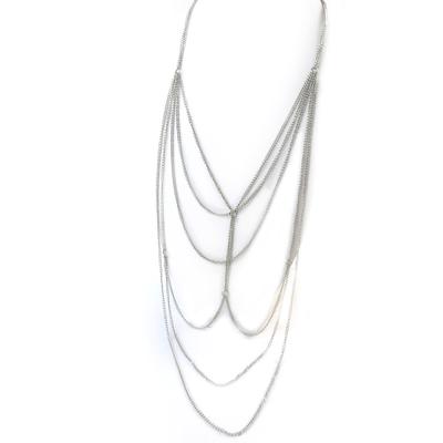 [N7342] – Silberne Designer-Halskette „Choreography“.