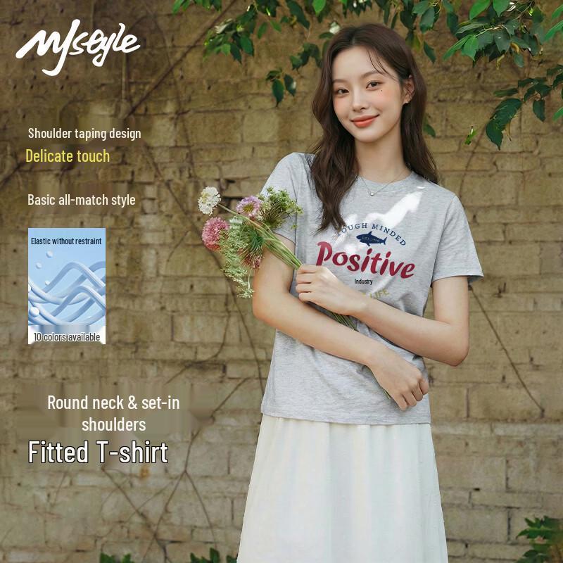 MJ Style Women s Fish Print Regular Fit Short Sleeve T-Shirt XL