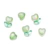 20Pcs/Lot 12*12.3mm Small Flowers Heart Leaves Glass Loose Beads for Jewelry Making Handmade DIY Bracelet Necklace Accessories