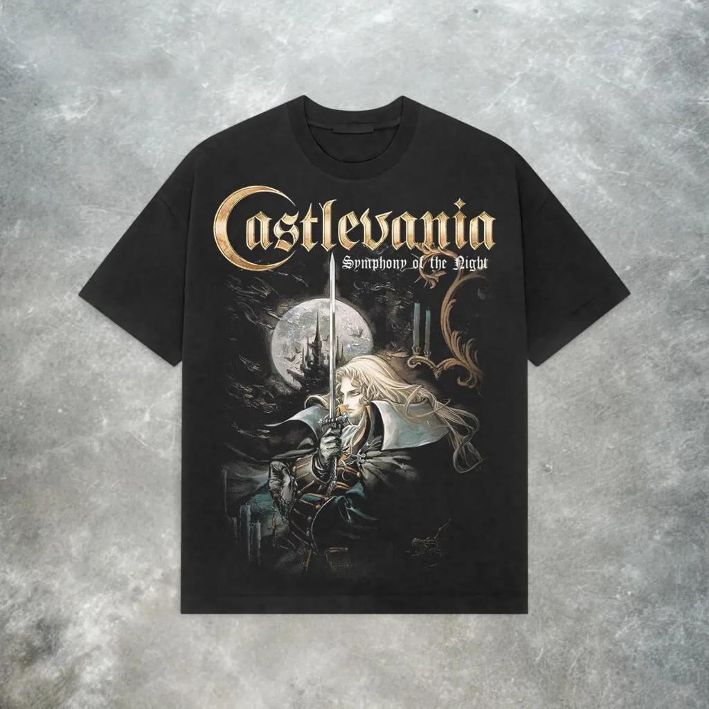 Serbian Night Printed T-shirt In A Retro Gothic Style A 21st-century Vintage Style T-shirt for Casual and Comfortable Streetwear