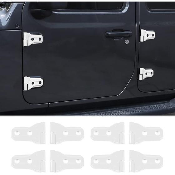 8PCS Door Hinge Cover Trim Accessories For 2018-2024 2025+ Jeep Wrangler JL JLU For -2024 2025+ Jeep Gladiator JT (Purple)