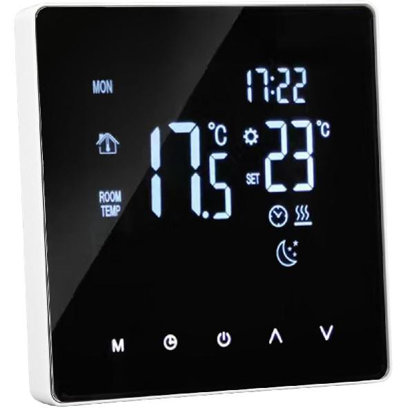 Floor Heating Thermostat 16A 4400W Intelligent Programmable Thermostat Digital Home Heating Temperature Controllerfor Radiant Underfloor Heating