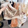New Winter Luxury Women Two-Sided Paisley Jacquard Scarf Cashmere Warm Shawl Outdoor Coldproof Windproof Blanket Pashmina Scarf