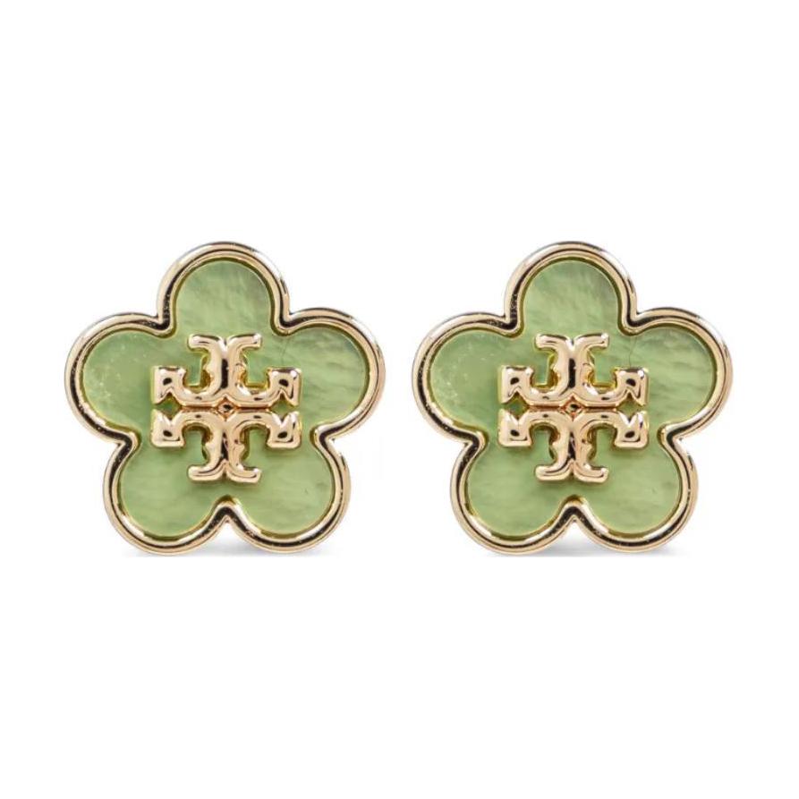 Tory Burch Original Design Mother Of Pearl Earrings Women Earrings Green 157351-702 F,Green