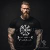 Vegvisir Viking T Shirt Norse Runes Valhalla S 5xl Vintage Casual Stylish Top For Everyday Wear Homme Versatile