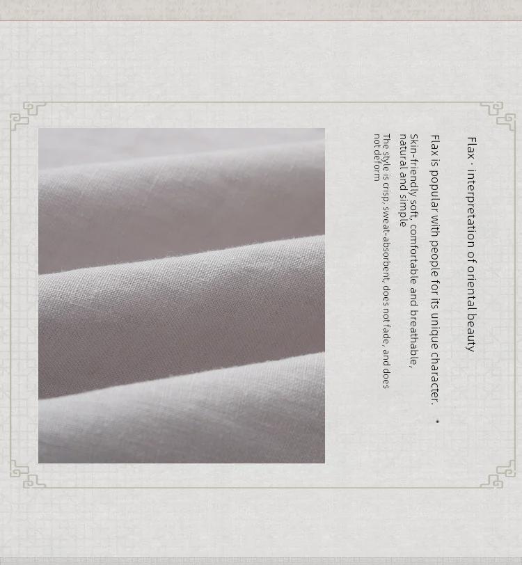 Men's Summer Thin Linen Tang Suit - Short-Sleeved Top for Middle-Aged & Elderly